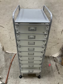 10 drawer rolling cart organizer (36in.tall)