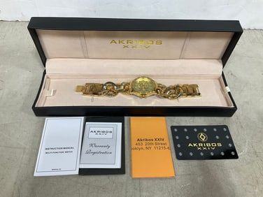 Akribos XXIV Watch in Box