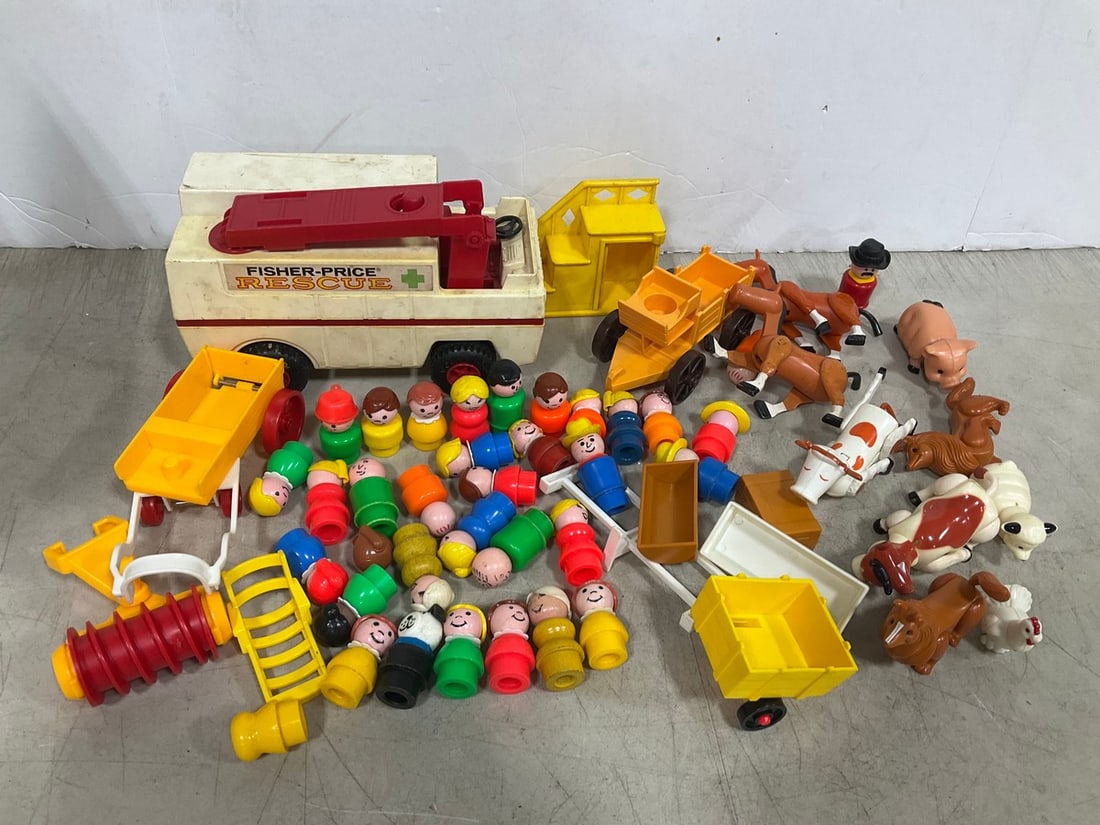 Fisherprice Rescue Truck, Various Little People, Horses, and more: Fisherprice Rescue Truck, Various Little People, Horses, and more