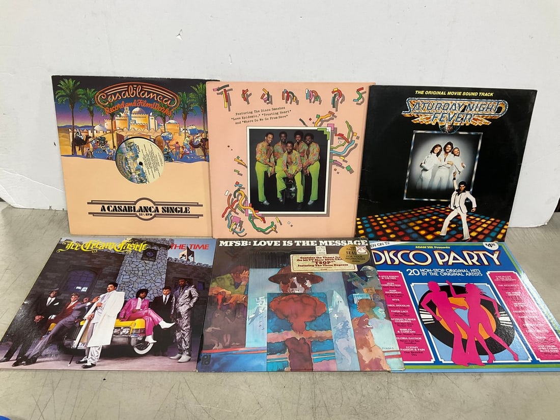 Vintage Disco Dance LPs (Saturday Night Fever, Trammps, and more): Vintage Disco Dance LPs (Saturday Night Fever, Trammps, and more)