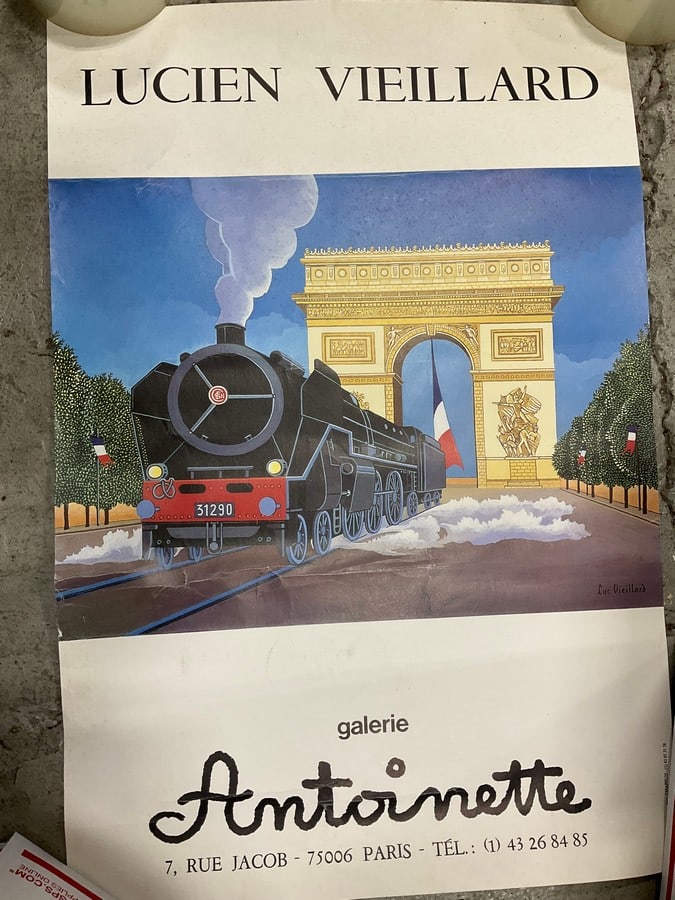 Vintage French Expo Poster Locien Vieillard (16inx23in) (1 of 1)