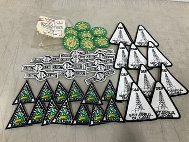 Vintage Railroad Original Uniform Patches - New Old Stock