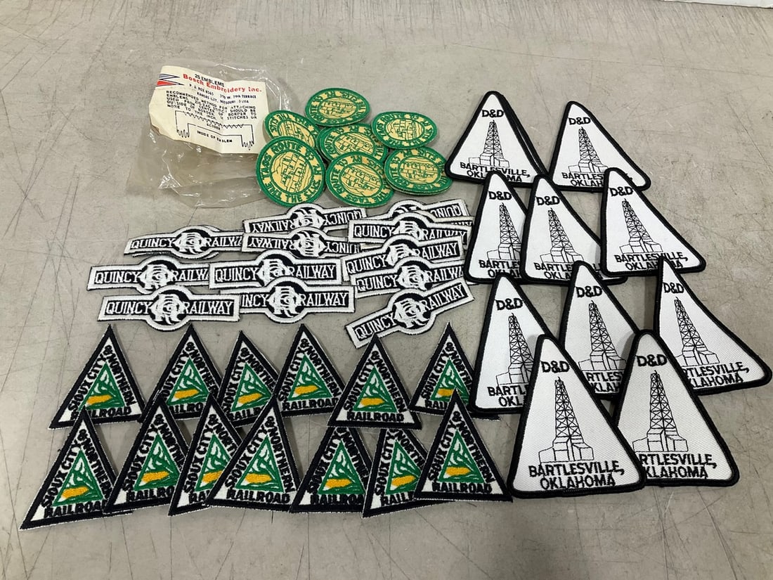 Vintage Railroad Original Uniform Patches - New Old Stock: Vintage Railroad Original Uniform Patches - New Old Stock