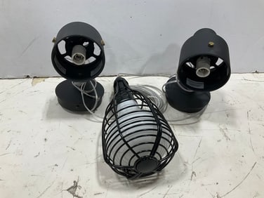 Fosini Table Light Fixtures (8in), and Hanging Light Fixture