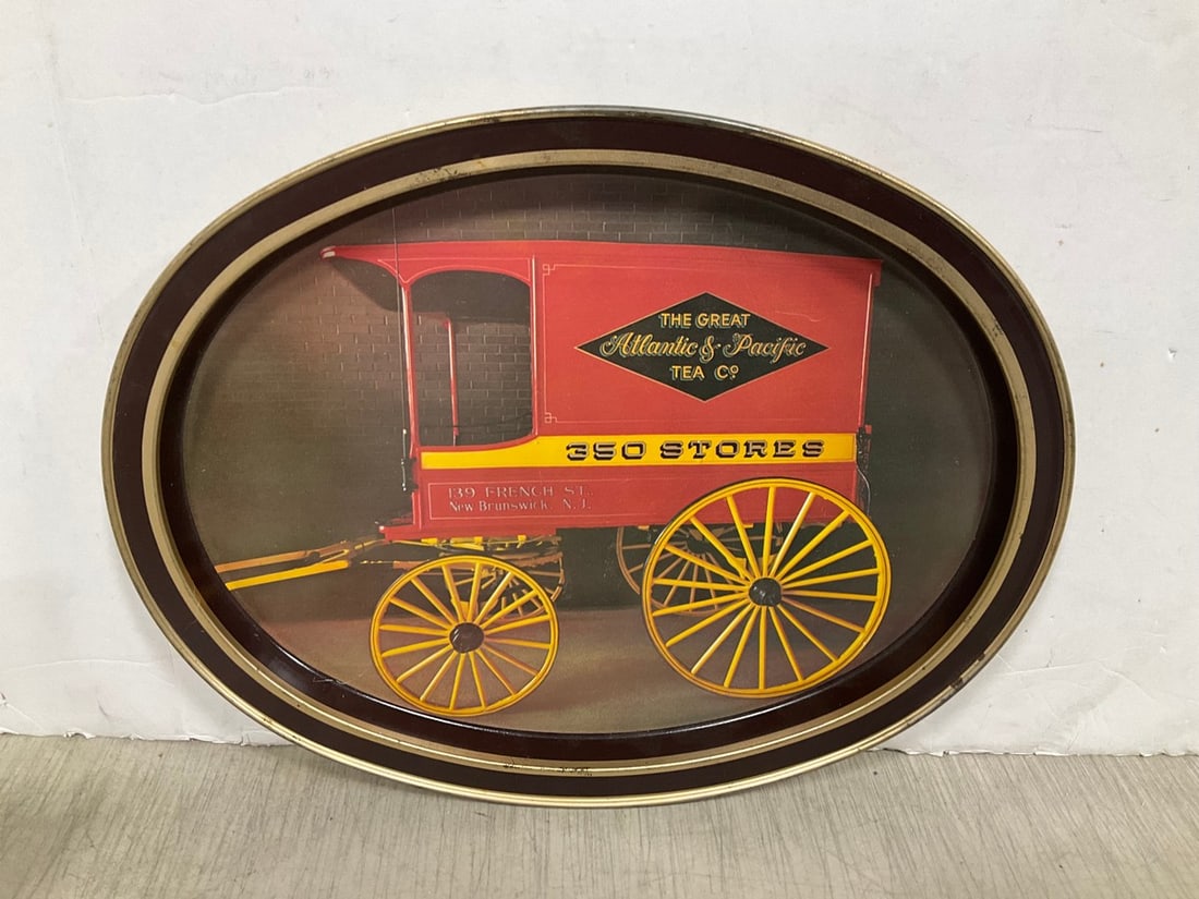 The Great Atlantic & Pacific Tea Company Tin Tray (11.4inx14.5in): The Great Atlantic & Pacific Tea Company Tin Tray (11.4inx14.5in)