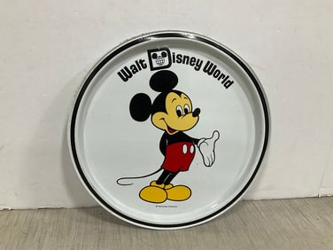 Vintage Walt Disney World Tin Tray (11in)