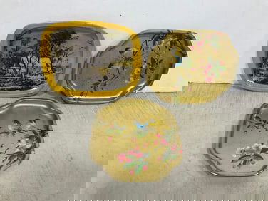 Various Decorative Tin Trays