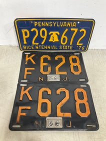 Vintage License Plates
