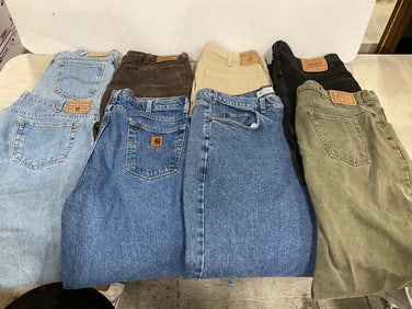 Denim jeans(Carhartt, Arizona, etc.-various sizes)