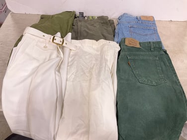 Denim jeans and pants(Jordache, Levi,, etc.-various sizes)