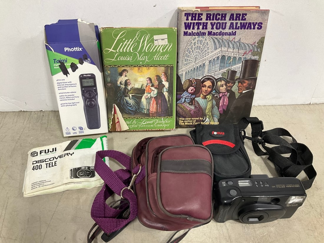 Little Women Hardcover Book, Fuji Multi Auto Focus Snap & Shoot Camera w/ Case: Little Women Hardcover Book, Fuji Multi Auto Focus Snap & Shoot Camera w/ Case