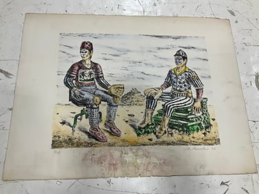 1977 Signed Artwork By Peter Passuntino *original artwork*(22inx30in)