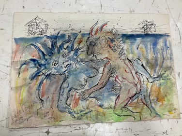 Abstract Artwork By Peter Passuntino *original artwork* (16inx24in)