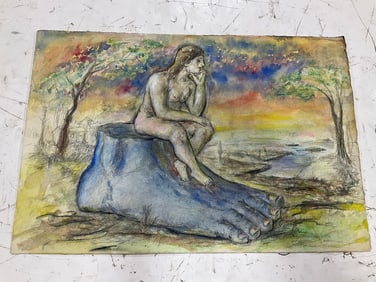 Abstract Nude Artwork (15inx22in)