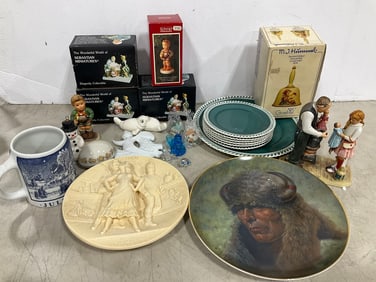 Various Ceramic Plates, Sebastian Miniatures, Ceramic Figures, and more