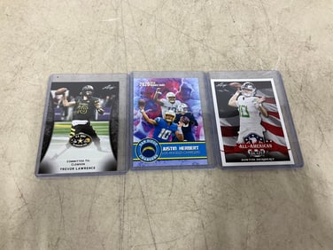 Collectible sports cards(Trevor Lawrence, Justin Herbert)