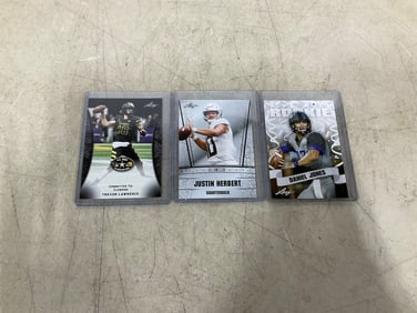 Collectible sports cards(Trevor Lawrence, Justin Herbert, Daniel Jones)