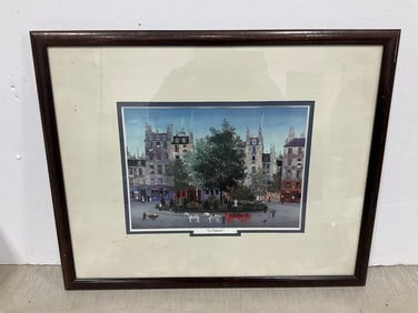 Le Square framed print(17.5in.x21.5in.)