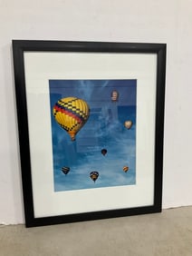 Framed hot air balloon photographic print(18in.x22in.)