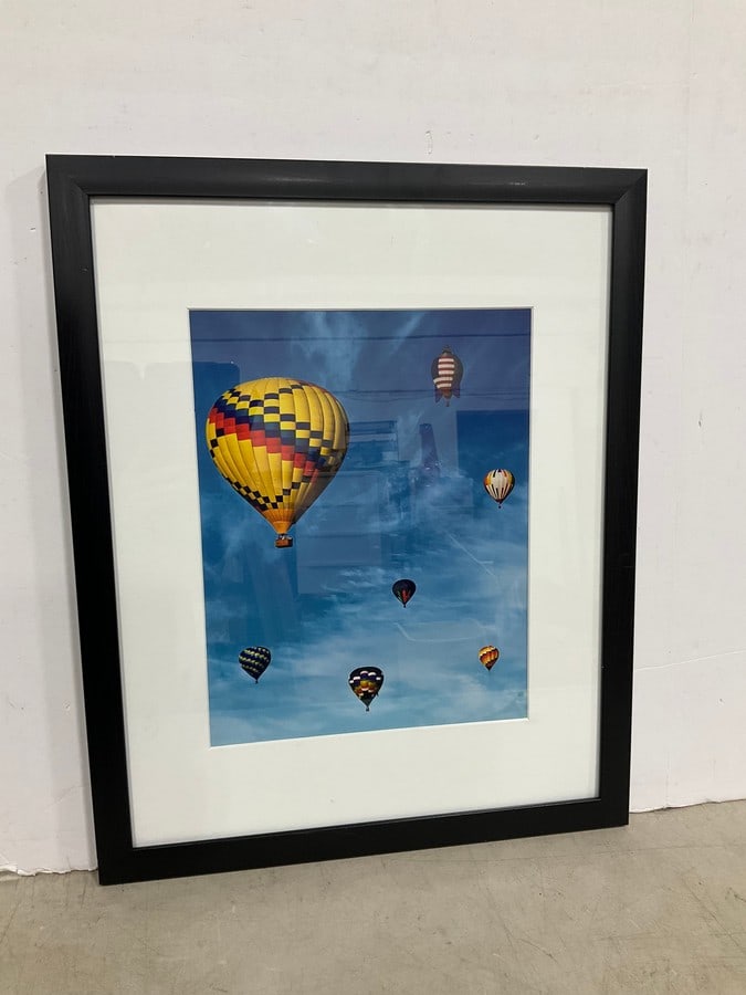 Framed hot air balloon photographic print(18in.x22in.) (1 of 1)
