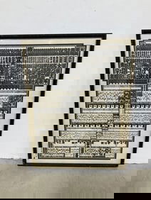 Framed oriental artwork(18.5in.x23.5in.)