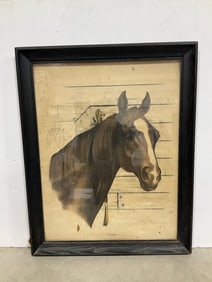 Stymie framed and signed artwork(23.5in.x29.5in.)