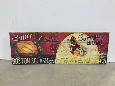 Vintage wooden sign(11in.x32in.)