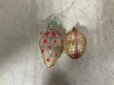 Vintage hand blown Christmas ornaments