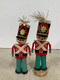 Vintage nutcrackers(9.5in.tallest)