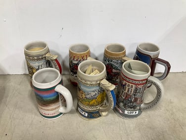 Budweiser holiday steins