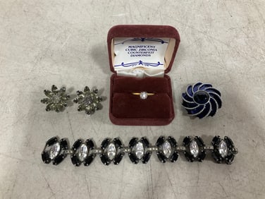 Rhinestone costume jewelry