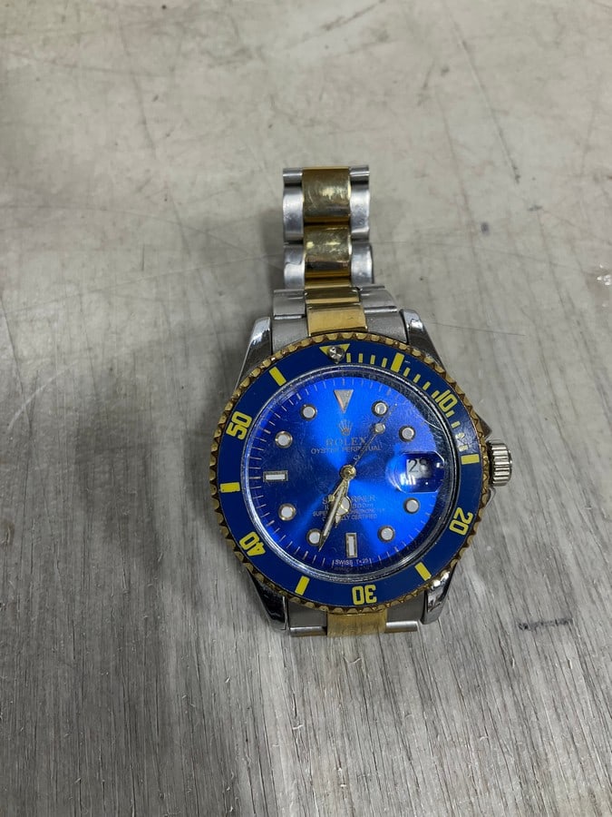 Rolex type oyster perpetual watch