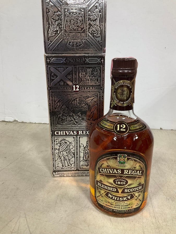 1980's Chivas Regal 12 year scotch whiskey in box(750mL) (1 of 1)