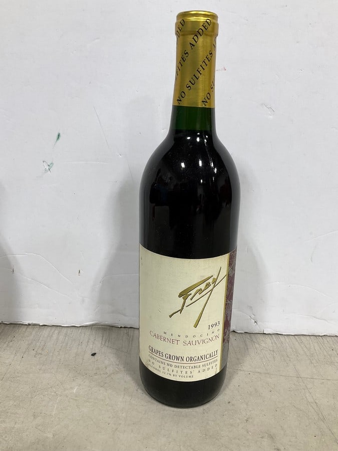 1993 Cabernet Sauvignon(750mL): Any contents in bottle is Free; You are bidding on the bottle & unbroken tax stamp