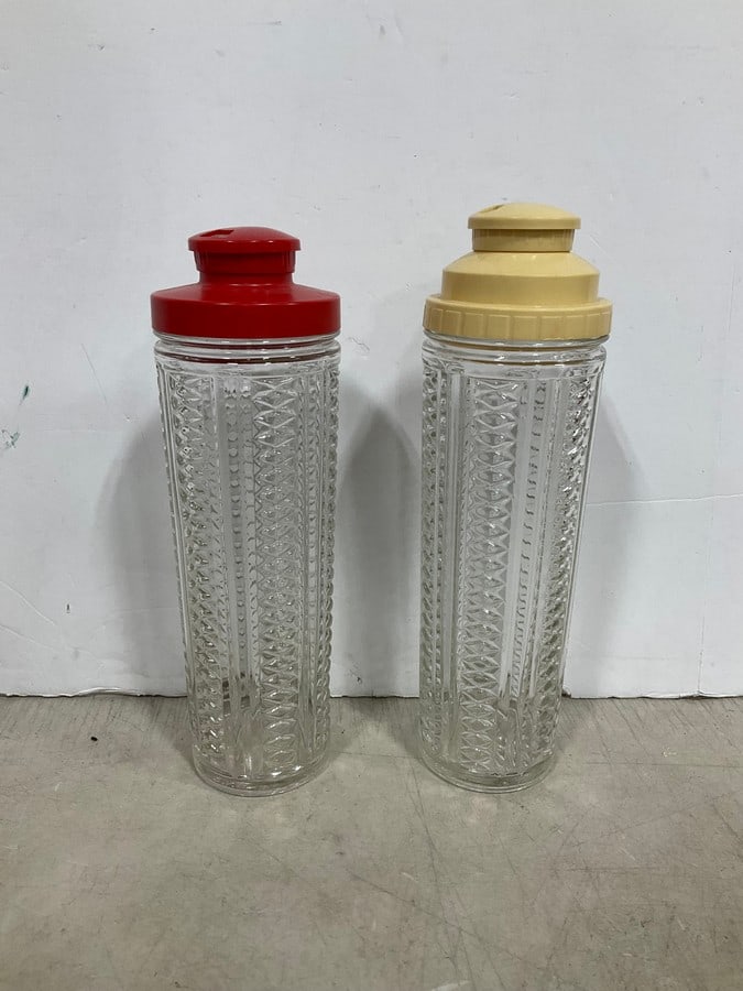 1930's Medco Skyscraper Molded Glass Cocktail shakers(12in.tall) (1 of 1)