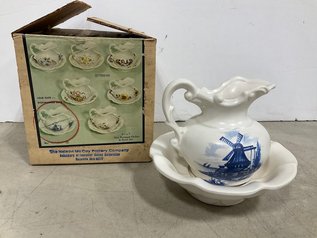 1970s McCoy Pitcher and Plate (1 of 1)