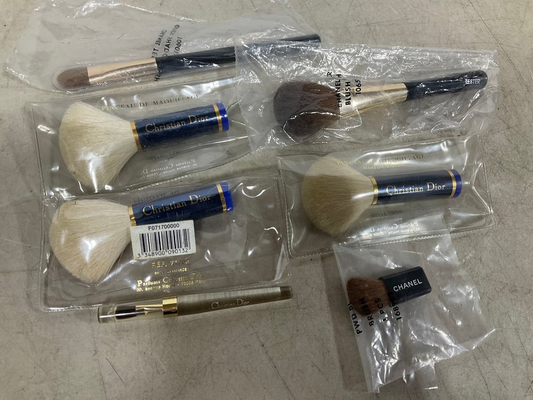 Lot of Christian Dior and Chanel Makeup Brushes - New Old Stock (1 of 1)