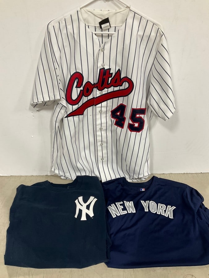 Various Tshirts, and Colts Jersey (Size: 46): Various Tshirts, and Colts Jersey (Size: 46)