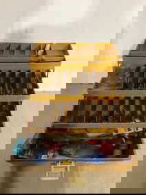 Vintage Fishing Lures/Supplies in Case