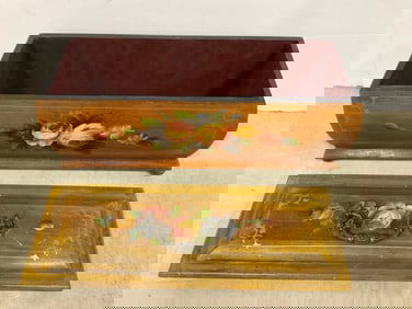 Handpainted Wooden Decorative Box (7inx15inx6in)