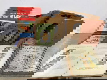 Vintage Record Set, Books, and 1936 Yearbook