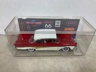 1958 Ford Fairlane Diecast Model in Case