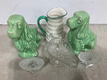 Ceramic Dog Planters, Pitcher, and more (Tallest - 7in)