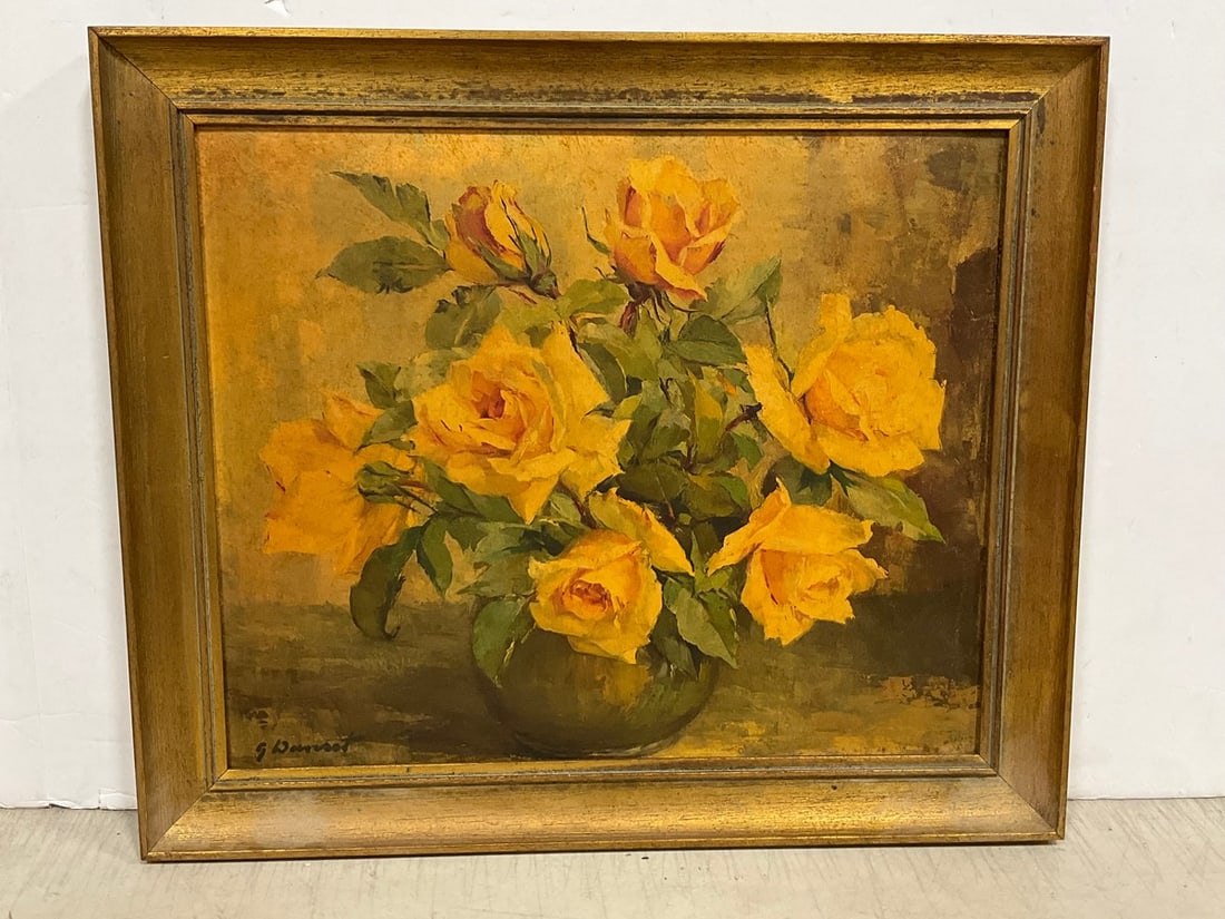 Framed and Signed Floral Artwork (14.5inx17in) (1 of 1)