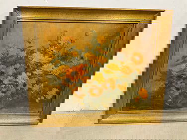 Framed Floral Artwork (13.5inx17in)