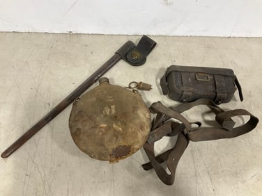 Civil War Ammo Pouch, Canteen, and more
