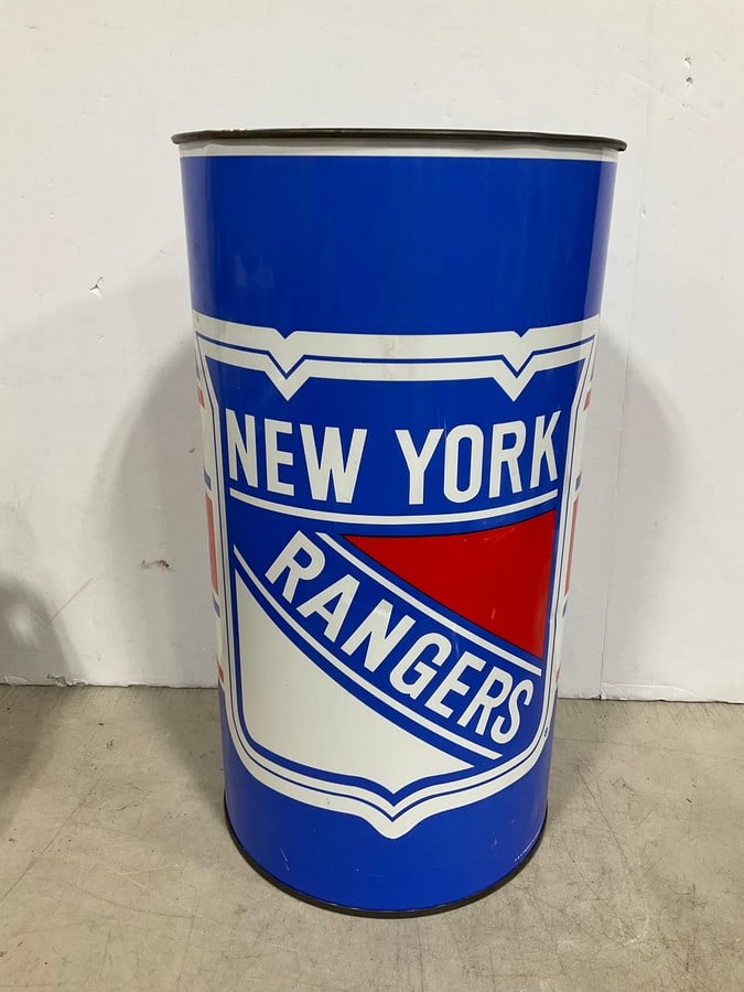NY Rangers waste bucket(19.5in.tall): NY Rangers waste bucket(19.5in.tall)