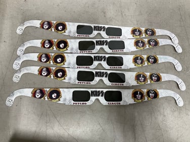 KISS foldable 3-D sunglasses