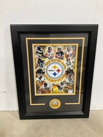 Framed Steelers walll decor(14.5in.x18.5in.)