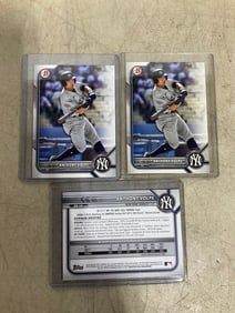 Anthony Volpe collectible cards in covers